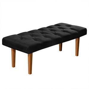 Recamier Banco Quarto Paris 150cm Suede Pavia:Preto