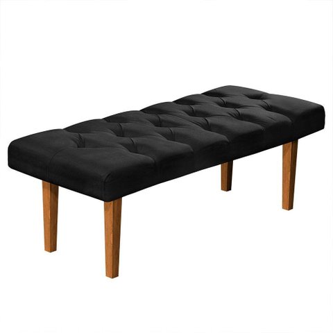 Recamier Banco Quarto Paris 150cm Suede Pavia:Preto