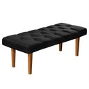 Ver imagem 1 de Recamier Banco Quarto Paris 150cm Suede Pavia:Preto