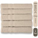 Ver imagem 1 de Kit 5 Toalhas Super Grossa e Felpuda 80x150cm Camurça Beka