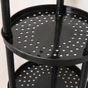 Ver imagem 4 de Fruteira Modular Redonda 5 Andares Preta Prateleira Organizadora Multiuso para Cozinha Sala Lavander