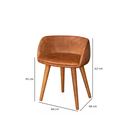 Ver imagem 5 de Penteadeira Agata com Banqueta Amsterdã Cor Nature com Griss