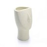 Vaso Rosto Areia Em Cerâmica 23x15cm - 3