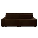 Ver imagem 6 de Sofá Retrátil e Reclinável 4 Lugares com Molas 2,70m Duda Suede Marrom Adonai Estofados