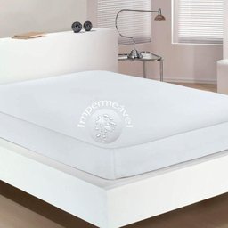 Protetor Colchão Buettner King Malha Impermeável 1,93mx2,03mx40cm Branco - 3