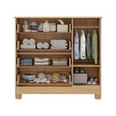 Ver imagem 5 de Cômoda Infantil 95cm 1 Porta e 4 Gavetas Allegra Multimóveis Mp4444 Madeirado/off White