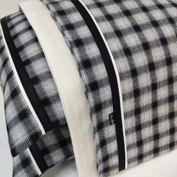 Jogo de lençol flanela VivaIN CASAL Diamante Negro 4 peças - 1
