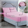 Kit Jogo de Cama 400 Fios Casal 4 Peças com Virol Hotel Pousada Tecido Acetinado:rosa - 6
