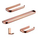 Ver imagem 1 de Kit Banheiro 4 Peças Rose Gold Moderno Conjunto Acessórios