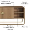 Rack Bancada Organica Tv 55 Pol 150 Cm 28070 Hanover Dourado Artesano - 6