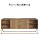 Ver imagem 4 de Rack Bancada Organica Tv 55 Pol 150 Cm 28070 Hanover Dourado Artesano