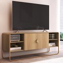 Ver imagem 2 de Rack Bancada Organica Tv 55 Pol 150 Cm 28070 Hanover Dourado Artesano