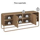 Ver imagem 5 de Rack Bancada Organica Tv 55 Pol 150 Cm 28070 Hanover Dourado Artesano
