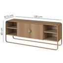 Ver imagem 3 de Rack Bancada Organica Tv 55 Pol 150 Cm 28070 Hanover Dourado Artesano