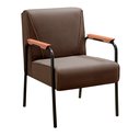 Ver imagem 2 de Poltrona Jade Cadeira Moderna Decoração Sala, Recepção - Veludo Marrom