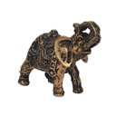 Ver imagem 1 de Elefante Indiano Resina Miniatura Ouro Velho 5 Cm Fortuna