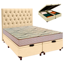 Ver imagem 1 de Kit Cabeceira + Cama Box Bau + Colchão Casal D33 Maxsono Paropas