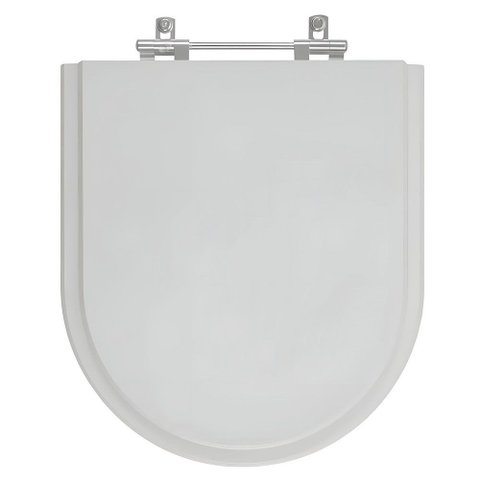 ASSENTO RIVIERA MDF CINZA PRATA POLY
