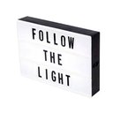 Ver imagem 1 de Luminária Cinema Light Box A4 + 96 Letras Números Coloridos