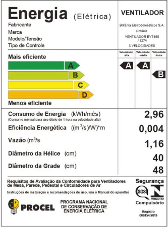 Ventilador de Coluna Britânia Maxx Force Turbo 160w Bvt450 - 6