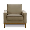 Ver imagem 3 de Poltrona Decorativa Living com Base Lavinia Linho Adonai Estofados