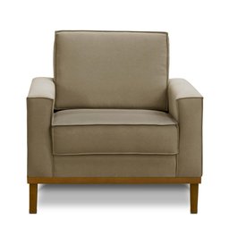 Poltrona Decorativa Living com Base Lavinia Linho Adonai Estofados - 3