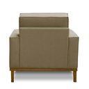 Ver imagem 5 de Poltrona Decorativa Living com Base Lavinia Linho Adonai Estofados