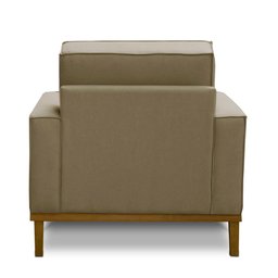 Poltrona Decorativa Living com Base Lavinia Linho Adonai Estofados - 5
