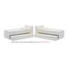 Cama Solteiro Bicama Estante com kit luz Ditália BB-28-29 cor:branco - 12