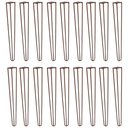 Ver imagem 1 de Kit 18 Pés de Metal 60 CM Hairpin Legs Mesa de Canto Aparador Bronze