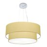 Pendente Cilíndrico Bege Mj-4073 Para Mesa De Jantar - 1