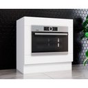 Ver imagem 1 de Balcão de Cozinha Americana Cooktop P/forno Embutir S/ Tampo 80cm Branco - Henn