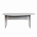 Ver imagem 3 de Mesa Orgânica 1,83m x 1,00m para Reunião com Pés em Metal F5 Office Cinza