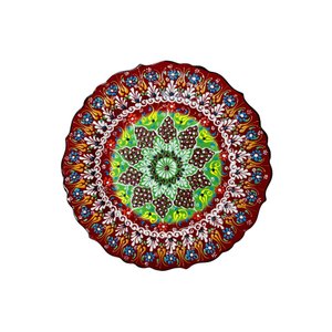 Prato Turco Decorativo Feito a Mao 30cm Relevo Mod.37