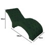 Recamier Divã Espreguiçadeira para e Sala Cliníca Estética Antonella Suede Verde - 3