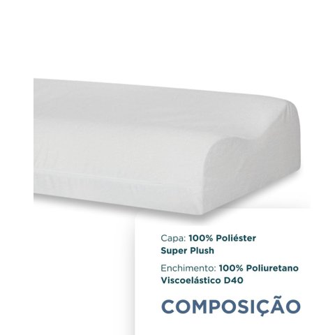 Kit 2 Travesseiros Comfort Cervical 12/10 - Ecomm