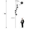 Lustre Pendente para Sala Pé Direito Alto 5m Mbm - Preto - 4
