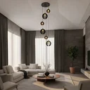 Ver imagem 4 de Lustre Pendente para Sala Pé Direito Alto 5m Mbm - Preto