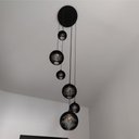 Ver imagem 5 de Lustre Pendente para Sala Pé Direito Alto 5m Mbm - Preto