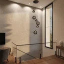 Ver imagem 3 de Lustre Pendente para Sala Pé Direito Alto 5m Mbm - Preto