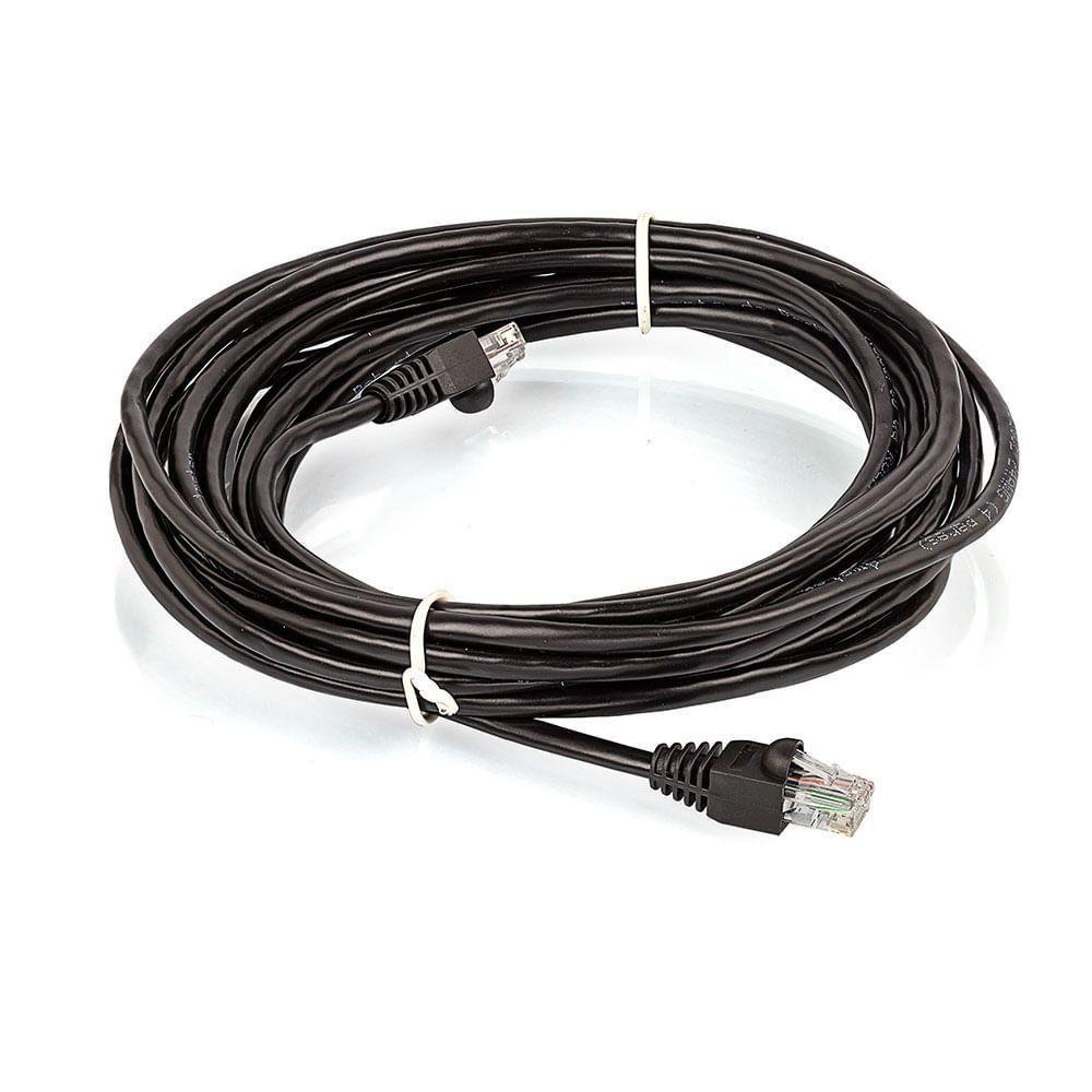 Patch Cord Cat5e Montado Preto - 40 Metros - 1