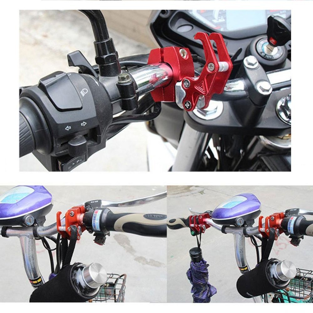 Gancho Guidão Moto Bike Transporte Facil Em Aluminio - 3