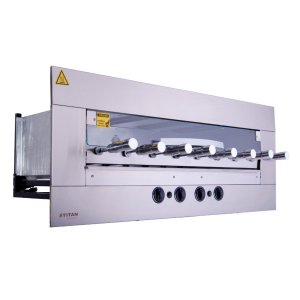 Churrasqueira Gourmet a Gás Natural 8 Espetos Rotativos 127v Age Titan