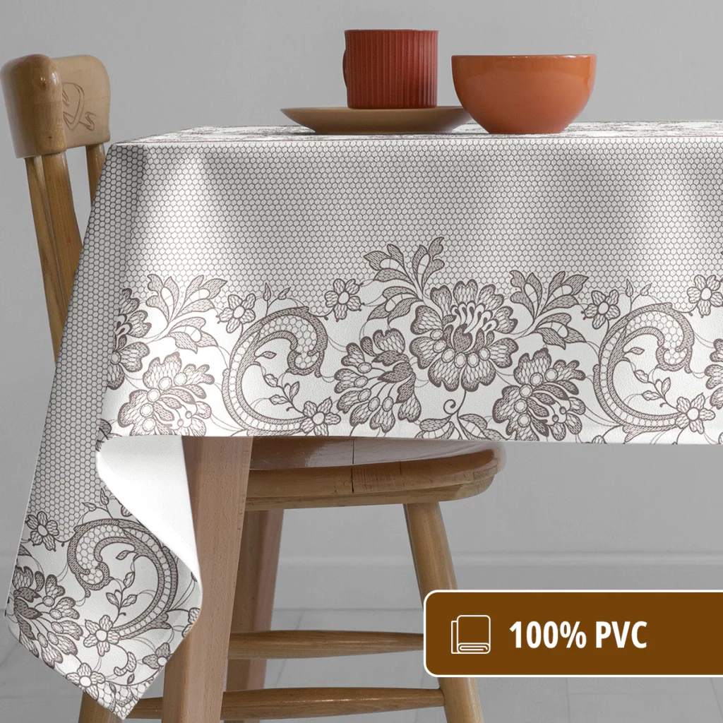 Ver imagem 6 de Toalha Mesa Plástica Térmica Renda Flor Mr 2 Lugares 1,00