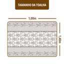 Ver imagem 2 de Toalha Mesa Plástica Térmica Renda Flor Mr 2 Lugares 1,00
