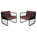 Ver imagem 1 de Conjunto 2 Poltronas para Área Externa Santiago em Alumínio e Fibra Sintética Acesse Móveis