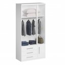 Ver imagem 2 de Guarda-roupa 3 Portas com Sapateira 1307 Ilan Branco