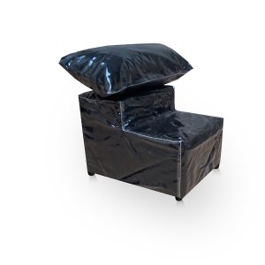 Escadinha 2 Degraus para Maca Estetica com Almofada Resistente + Capa Protetora Luxo Clinica Suede