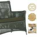 Ver imagem 4 de Jogo Sofá e 2 Poltronas de Área Igapó Alumínio Pintura Fendi Corda Náutica Estofado 13 Trama