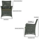 Ver imagem 3 de Jogo Sofá e 2 Poltronas de Área Igapó Alumínio Pintura Fendi Corda Náutica Estofado 13 Trama